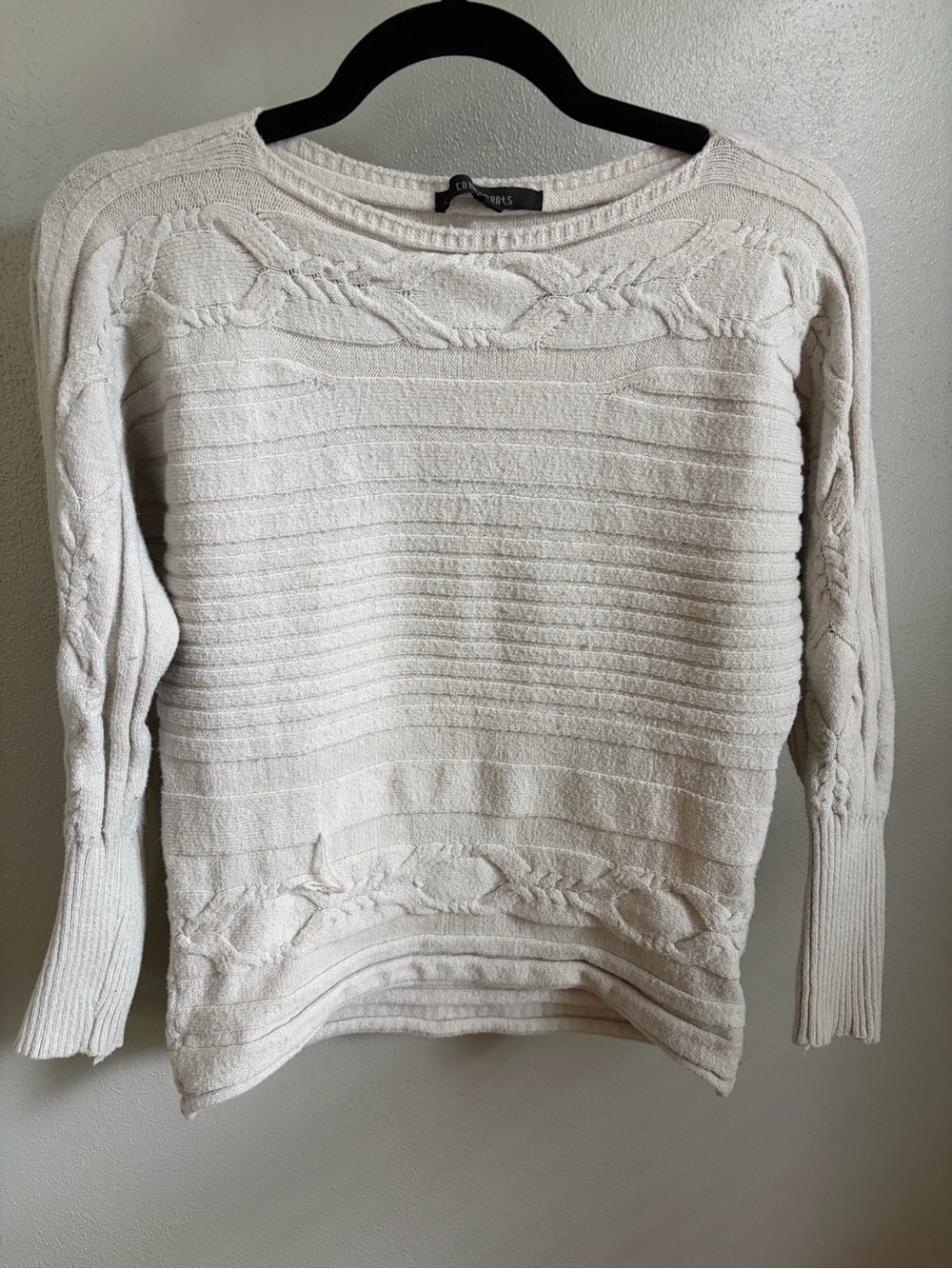 Cozy Cream Cable Crewneck Sweater